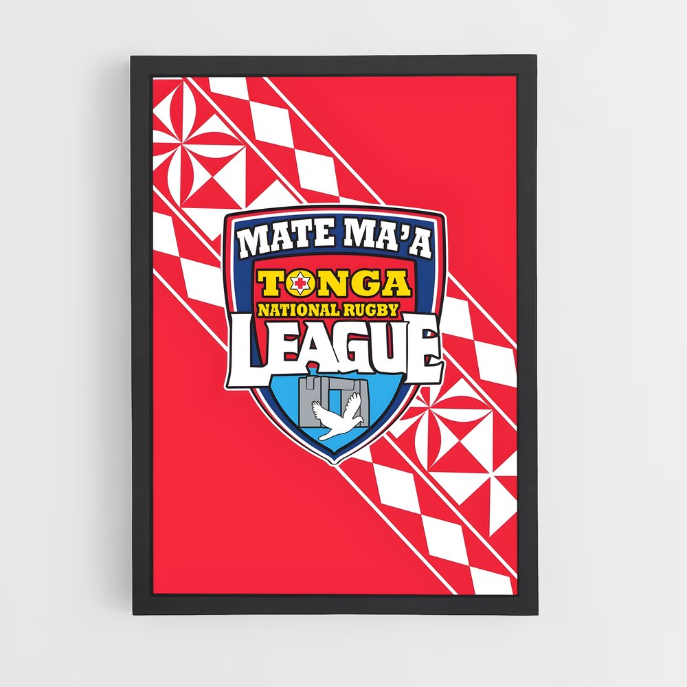 Poster Tonga Rugby Spirit (vue 2)